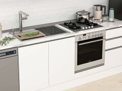 Alvinka 295X210 Cm High Gloss Mutfak Dolabı M-E80S45S50-3 High Gloss | Beyaz - Suntalam