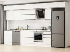 Alvinka 395X240 Cm High Gloss Mutfak Dolabı Mb-E90S60S45-2 High Gloss | Beyaz - Suntalam