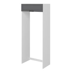 Alvinka Mutfak Modül Mbr_A 100-H240Cm Buzdolabı Beyaz Antrasit