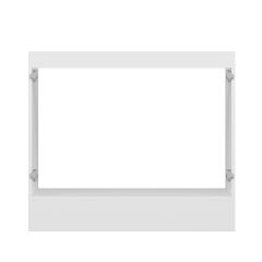 Alvinka Mutfak Modül Mbr_B Alt 2K 100Cm Evye Dolap Beyaz Antrasit Suntalam