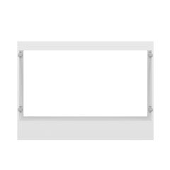 Alvinka Mutfak Modül Mbr_B Alt 2K 120Cm Evye Dolap Beyaz Antrasit Mdf