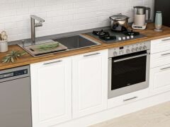 Alvinka 300X210 Cm Klasik Mebran Mutfak Dolabı Beyaz Beyaz M-E80S50S50-1 Mebran | Beyaz - Mdf