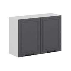 Alvinka Mutfak Modül Mbr_A Üst 2Dk1R 100-H72Cm Dolap Beyaz Antrasit