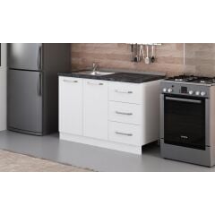 Minar 125 Cm Mutfak Dolabı Beyaz 125-B2-Alt Modül