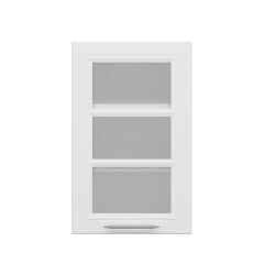 Alvinka Mutfak Modül Mbr_C Üst 1Dk2R 45-H72Cm Dolap Cam Beyaz Beyaz Mdf