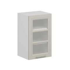 Alvinka Mutfak Modül Mbr_C Üst 1Dk2R 45-H72Cm Dolap Cam Beyaz Kumtaşı Suntalam