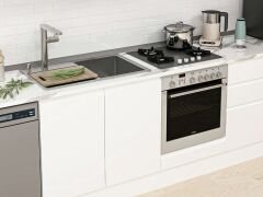 Alvinka 305X210 Cm High Gloss Mutfak Dolabı M-E80S45S60-3 High Gloss | Beyaz - Suntalam