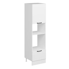 Alvinka Mutfak Modül Mbr_A 60-H222Cm Boy Ank Dolabı Beyaz Beyaz