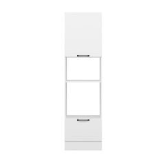 Alvinka Mutfak Modül Mbr_A 60-H222Cm Boy Ank Dolabı Beyaz Beyaz