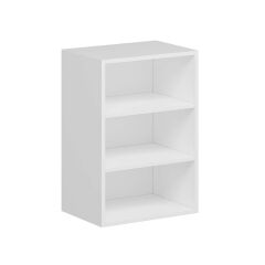 Alvinka Mutfak Modül Mbr_C Üst 1Dk2R 50-H72Cm Dolap Cam Beyaz Antrasit Mdf