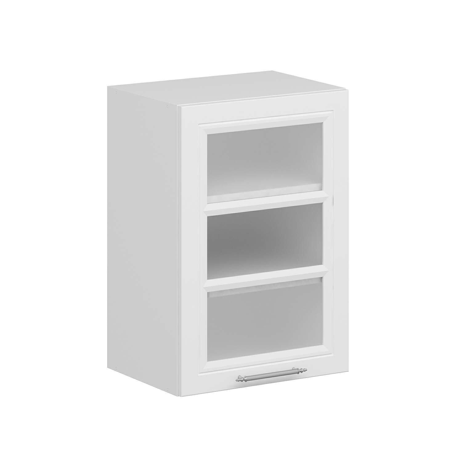 Alvinka Mutfak Modül Mbr_C Üst 1Dk2R 50-H72Cm Dolap Cam Beyaz Beyaz Suntalam