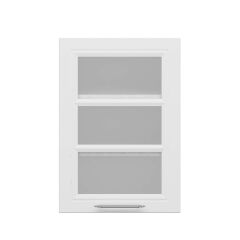 Alvinka Mutfak Modül Mbr_C Üst 1Dk2R 50-H72Cm Dolap Cam Beyaz Beyaz Mdf