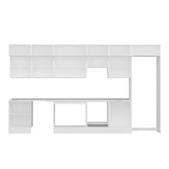 Alvinka 410X240 Cm High Gloss Mutfak Dolabı Mb-E90S60S60-1 High Gloss | Antrasit - Mdf