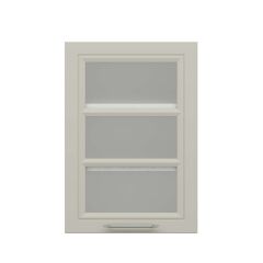 Alvinka Mutfak Modül Mbr_C Üst 1Dk2R 50-H72Cm Dolap Cam Beyaz Kumtaşı Mdf