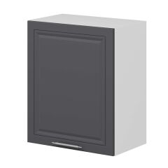 Alvinka Mutfak Modül Mbr_C Üst 1Dk2R 60-H72Cm Dolap Beyaz Antrasit Mdf