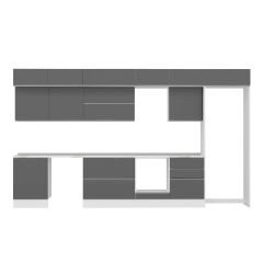 igh Gloss Mutfak Dolabı Mb-E90S60S60-2 High Gloss | Antrasit - Suntalam