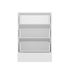 Alvinka Mutfak Modül Mbr_B Alt 3Ç Nray 60Cm Dolap Beyaz Antrasit Mdf