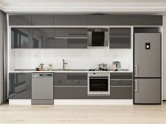 igh Gloss Mutfak Dolabı Mb-E90S60S60-2 High Gloss | Antrasit - Mdf