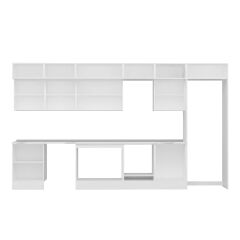 Alvinka 410X240 Cm High Gloss Mutfak Dolabı Mb-E90S60S60-3 High Gloss | Beyaz - Mdf