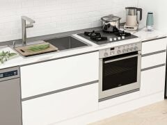 Alvinka 370X240 Cm High Gloss Mutfak Dolabı Mbb-E90B40S40-1 High Gloss | Beyaz - Suntalam