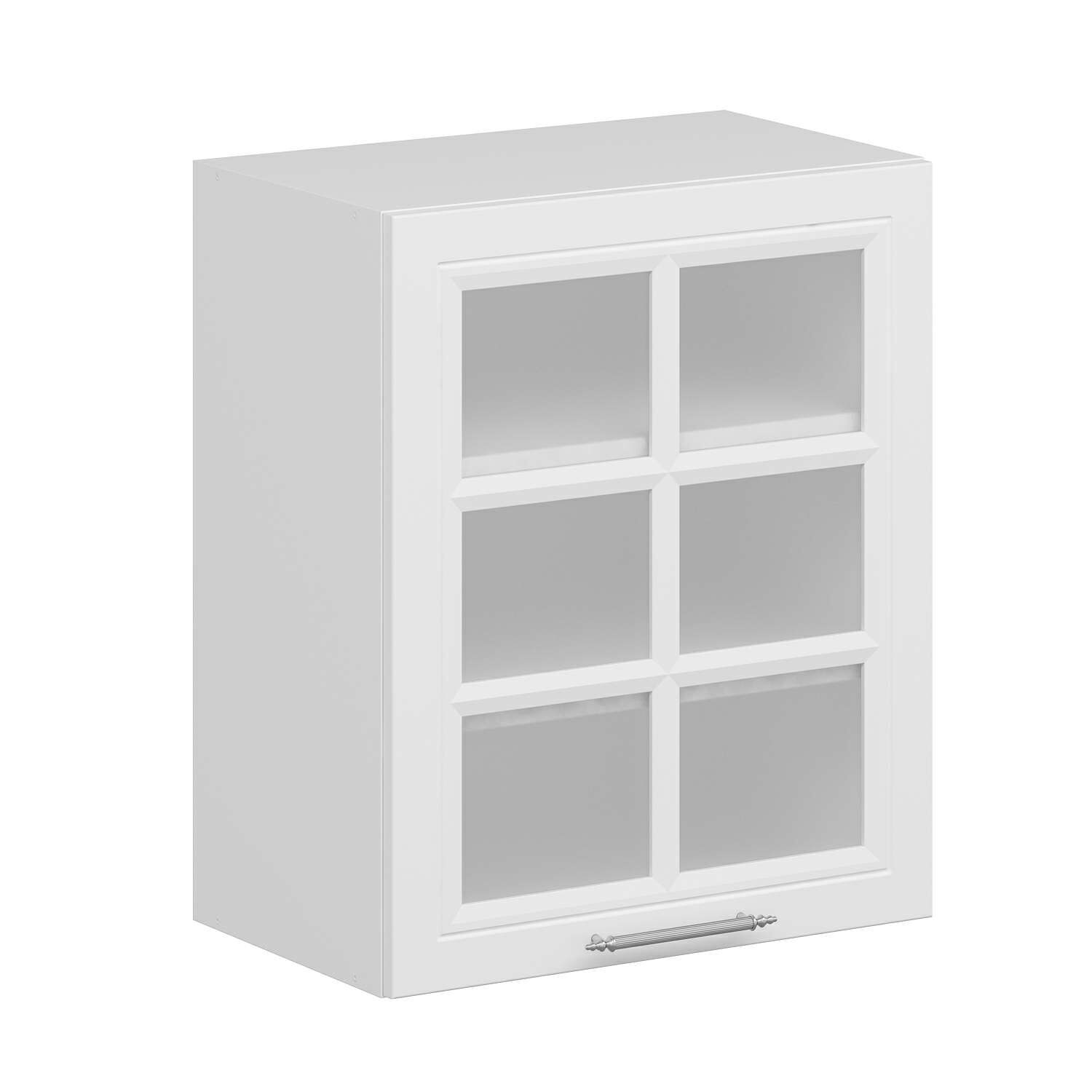 Alvinka Mutfak Modül Mbr_C Üst 1Dk2R 60-H72Cm Dolap Cam Beyaz Beyaz Mdf