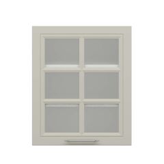 Alvinka Mutfak Modül Mbr_C Üst 1Dk2R 60-H72Cm Dolap Cam Beyaz Kumtaşı Mdf