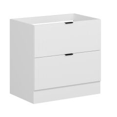 Alvinka Mutfak Modül Mbr_B Alt 2Ç 90Cm Evye Dolap Beyaz Beyaz