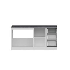 Minar 165 Cm Mutfak Dolabı Beyaz Antrasit 165-A1-Alt Modül