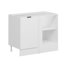 Alvinka Mutfak Modül Mbr_B Alt 1K1R 105Cm Köşe Dolap Beyaz Beyaz