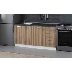 Minar 165 Cm Mutfak Dolabı Beyaz Dore 165-D1-Alt Modül