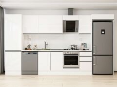 Alvinka 385X222 Cm High Gloss Mutfak Dolabı Mbb-E80B60S45-2 High Gloss | Beyaz - Suntalam