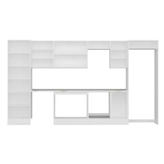 Alvinka 385X222 Cm High Gloss Mutfak Dolabı Mbb-E80B60S45-2 High Gloss | Antrasit - Suntalam