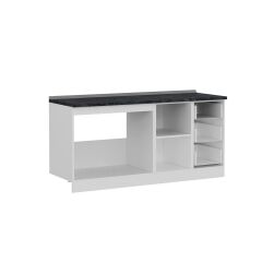 Minar 175 Cm Mutfak Dolabı Beyaz Antrasit 175-A1 -Alt Modül