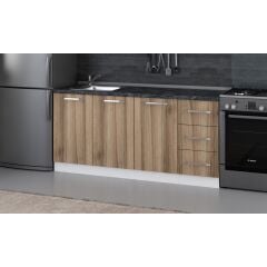 Minar 175 Cm Mutfak Dolabı Beyaz Dore 175-D1-Alt Modül