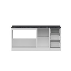 Minar 175 Cm Mutfak Dolabı Beyaz Dore 175-D1-Alt Modül