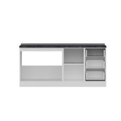 Minar 180 Cm Mutfak Dolabı Beyaz 180-B2-Alt Modül