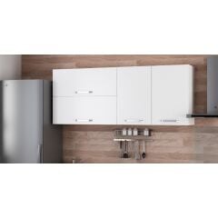 Minar 180 Cm Mutfak Dolabı Beyaz 180-B2-Üst Modül