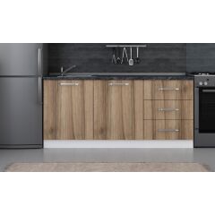 Minar 180 Cm Mutfak Dolabı Beyaz Dore 180-D1-Alt Modül