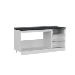 Minar 180 Cm Mutfak Dolabı Beyaz Dore 180-D1-Alt Modül