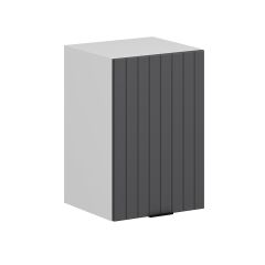 Alvinka Mutfak Modül Mbr_B Üst 1Dk1R 40-H60Cm Dolap Beyaz Antrasit Mdf