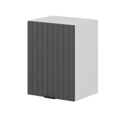 Alvinka Mutfak Modül Mbr_B Üst 1Dk1R 45-H60Cm Dolap Beyaz Antrasit Mdf