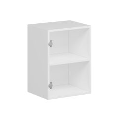 Alvinka Mutfak Modül Mbr_B Üst 1Dk1R 45-H60Cm Dolap Beyaz Antrasit Mdf