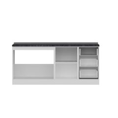 Minar 185 Cm Mutfak Dolabı Beyaz Dore 185-D1-Alt Modül