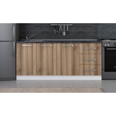 Minar 190 Cm Mutfak Dolabı Beyaz Dore 190-D1-Alt Modül