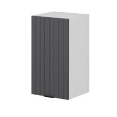 Alvinka Mutfak Modül Mbr_B Üst 1Dk2R 40-H72Cm Dolap Beyaz Antrasit Mdf