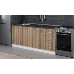 Minar 195 Cm Mutfak Dolabı Beyaz Dore 195-D1-Alt Modül