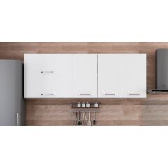 Minar 200 Cm Mutfak Dolabı Beyaz 200-B1-Üst Modül