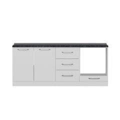 Minar 200 Cm Mutfak Dolabı Beyaz 200-B3-Alt Modül