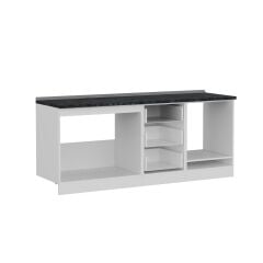 Minar 200 Cm Mutfak Dolabı Beyaz 200-B3-Alt Modül