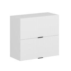Alvinka Mutfak Modül Mbr_B Üst 2Yk1R 80-H72Cm Dolap Beyaz Beyaz